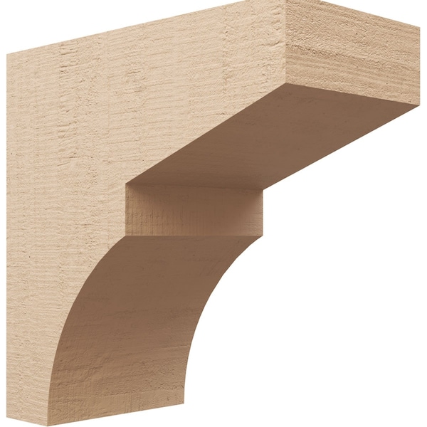 Ekena Millwork 12"W x 24"D x 24"H Classic Monterey Rough Cedar Woodgrain TimberThane Corbel, Primed Tan CORUR12X24X24MONRCPR - main